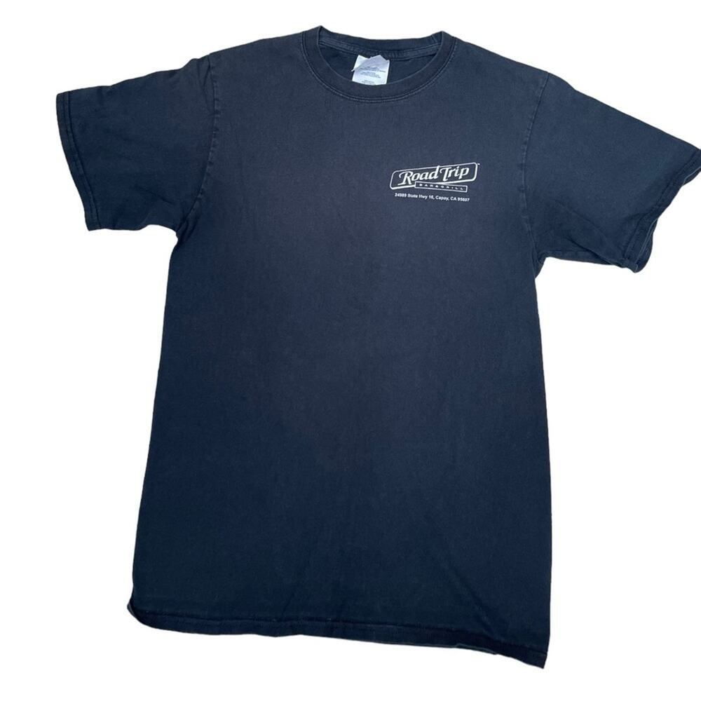 Road Trip Bar and Grill T-Shirt Small Souvenir Travel Graphic Logo Tee Black